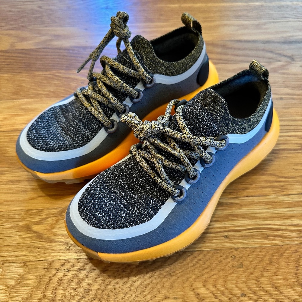 Allbirds Women's Trail Runners SWT in Gray/Orange, Size 5.5